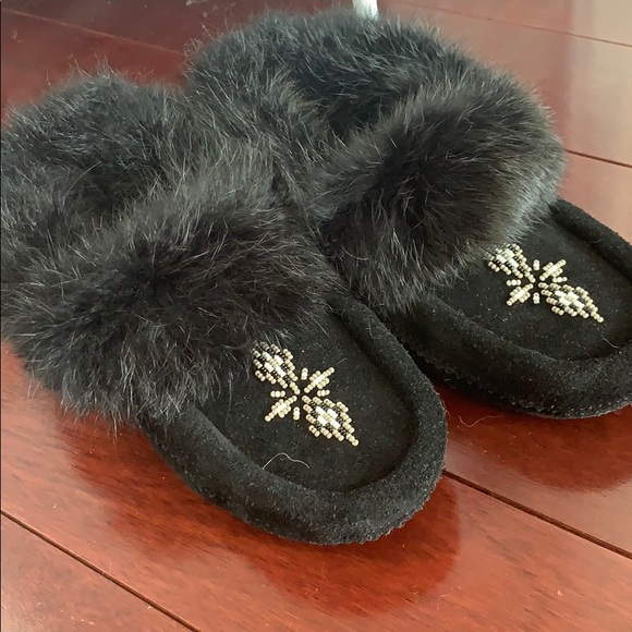 Black suede Moccasins - Picture 2 of 4